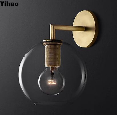 Φωτισμός από γυαλί με φούσκωμα μοντέρνα σκουπίδια σαλόνι εσωτερικά φώτα τοίχου 40W