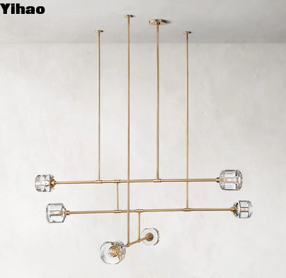 12'L Brass υπνοδωμάτιο Πολλαπλές Άκρα οροφή Φως Υποστήριξη OEM ODM