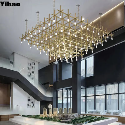 E12/E14 Bulbs ξενοδοχείο Λομπί πολυέλαιο μεταλλικό μοντέρνο πολυέλαιο