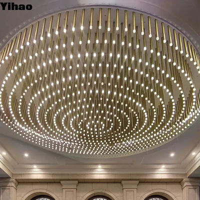 Λούξυ Κρυστάλλιο High End Σύγχρονα Χανδάλια Φωτισμός για το λόμπι του ξενοδοχείου 110-240V