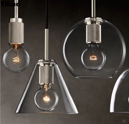 Ρυθμίσιμο ύψος Μεταλλικό φως LED Pendant Modern Style Νικέλιο / Χαλκό / Χάλκινο φινίρισμα