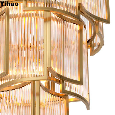 Σύγχρονο διαφανές εσωτερικό διακοσμητικό κεραυνό οροφής Led σύγχρονο κεραυνό κρεμασμένο για καθιστικό κεραυνό