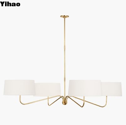ΤΟΒ 5350 Canto Grande Four Arm Chandelier Λουστρωμένο Νικέλιο / Χειροποίητο Αρχαίο Χαλκό / Χάλκινο και Χαλκό