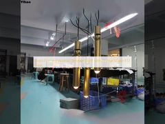 Βιομηχανικό κρεμαστό φως με μπρούτζινο πλαίσιο και κρυστάλλινη απόχρωση, βάση E12